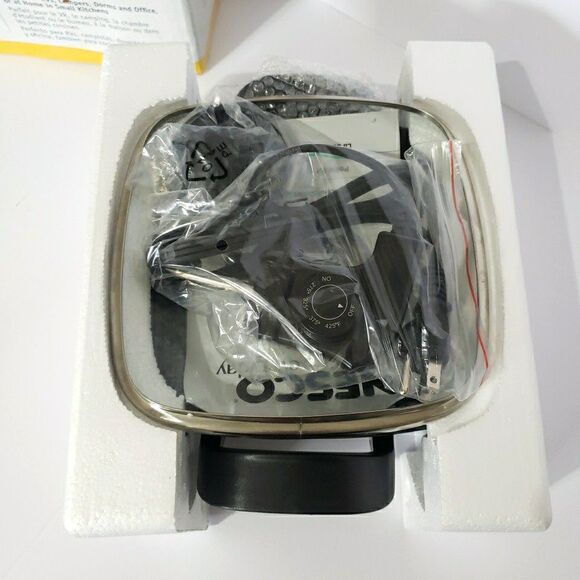 New Open Box Nesco Everyday Skillet 8-inch ES-08 Black Electric 800 Watts Tested - Picture 3 of 7